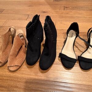 Ankle boots and heels